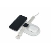 3-in-1 Draadloze Oplader 15W, Smartphone / Apple Watch / AirPod - Wit