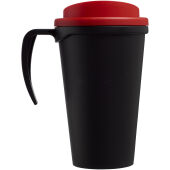 Americano® grande 350 ml geïsoleerde beker - Zwart/Rood