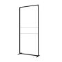 FlexFrame Wand Set 100 x 230 cm Zwart (incl. Extension Set 30 cm) met Print FlexFrame Wand Set 100 x 230 cm Zwart (incl. Extension Set 30 cm) met Print