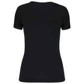 Dames sport-T-shirt V-hals Black XXL