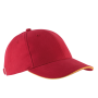 Orlando - 6 panel cap Red / Yellow One Size Orlando - 6 panel cap Red / Yellow One Size