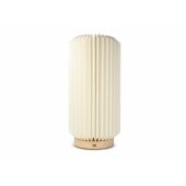 Coollux vouwbare papieren  LED lamp Aurora Tall op houten voet, 32cm - Natuur