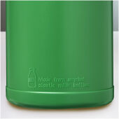 Baseline 500 ml gerecyclede drinkfles met klapdeksel - Groen/Groen