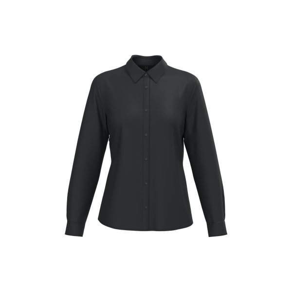 Overhemd van onderhoudsvriendelijk polykatoen-popeline dames Overhemd van onderhoudsvriendelijk polykatoen-popeline dames