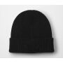 CIRCULAR FASHION PATCH BEANIE, BLACK, One size, BEECHFIELD