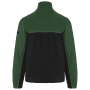 Tweekleurig ecologisch uniseks fleecevest Black / Forest Green 4XL