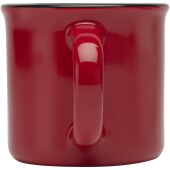 Bari 240 ml keramische mok met glanzende afwerking - Rood