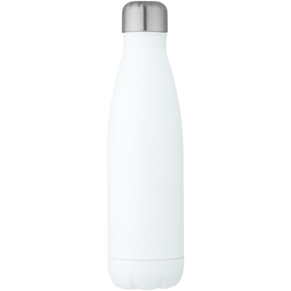 Cove 500 ml RCS certified recycled stainless steel vacuum insulated bottle  - White