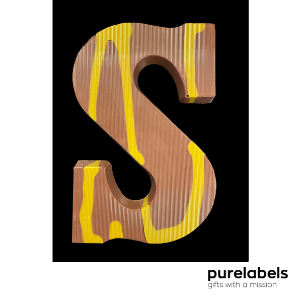 Sinterklaas cadeautje personeel | Chocoladeletter puur pistache
