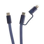Arc Ultra-thin RCS recycled 60W 2 in 1 magnetische kabel, blauw