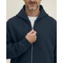 Fronter - Oversized rits hoodie in een gerecycled katoen blend - French Navy (XXL)