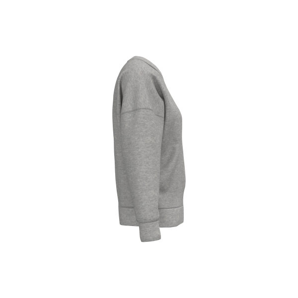 Ecologische dames sweater met ronde hals en afhangende mouwen Moon Grey Heather XS Ecologische dames sweater met ronde hals en afhangende mouwen Moon Grey Heather XS