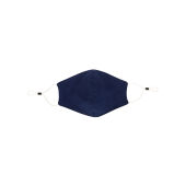 Herbruikbaar 2 laags katoenen gezichtsmasker, donkerblauw