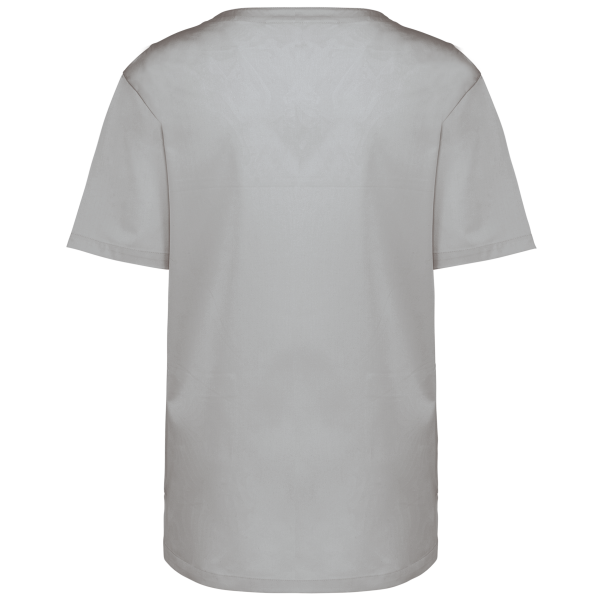 Unisex tuniek met korte mouwen van polykatoen Snow Grey 4XL Unisex tuniek met korte mouwen van polykatoen Snow Grey 4XL