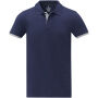 Morgan duotone herenpolo met korte mouwen - Marineblauw - 2XL