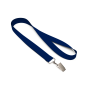 Gerecycled polyester (rPET) zeefdruk-keycord met bulldogclip
