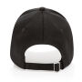 Impact AWARE™ 5 panel 280gr recycled katoenen cap, zwart