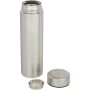 Taylor 450 ml double wall stainless steel flask with tea strainer - Matted silver