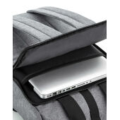Recycled Twin Handle Roll-Top Laptop Backpack - Black - One Size Recycled Twin Handle Roll-Top Laptop Backpack - Black - One Size