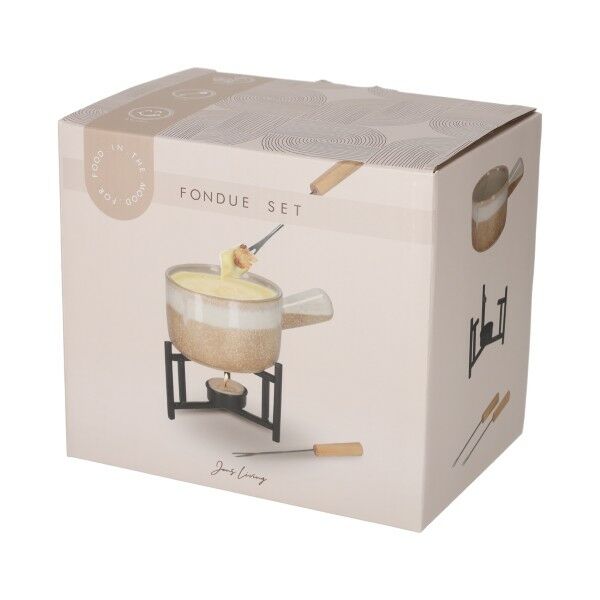 JENS Living Fondue Set Taupe JENS Living Fondue Set Taupe