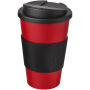 Americano® 350 ml geïsoleerde beker met handvat - Rood/Zwart Americano® 350 ml geïsoleerde beker met handvat - Rood/Zwart