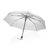 21" Impact AWARE™ RPET 190T mini auto open paraplu, wit