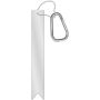 RFX™ H-9 lichtgewicht reflecterende PVC hanger met karabijnhaak - Wit
