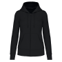 Ecologische damessweater met capuchon en ritssluiting Black XXL Ecologische damessweater met capuchon en ritssluiting Black XXL