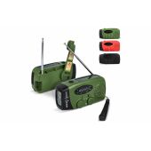 SafeSound Noodradio met Zonne-energie en Opwindbaar - Rood