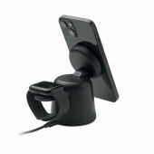 SIMPA - 3-in-1 draadloze oplader 15W - Zwart