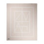 VINGA Monogram GRS deken, gebroken wit