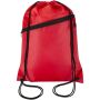 Oriole RPET-tas met trekkoord en voorvak met ritssluiting, 5 liter - Rood