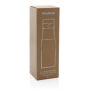 Ukiyo glazen hydratatie-trackingfles met sleeve, bruin