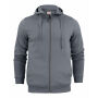 Printer Overhead full zip hoody Steel grey 5XL