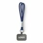 Sleutelhanger & telefoonhouder met koord met leren uiteinde.