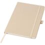 Honua A5 notitieboek van gerecycled papier met gerecyclede PET cover - Havermout Honua A5 notitieboek van gerecycled papier met gerecyclede PET cover - Havermout