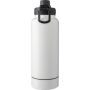 Roestvrijstalen dubbelwandige 1000 ml drinkfles Nathaniel zwart