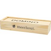 Domino-spel Enid | Gerecycled hout bruin