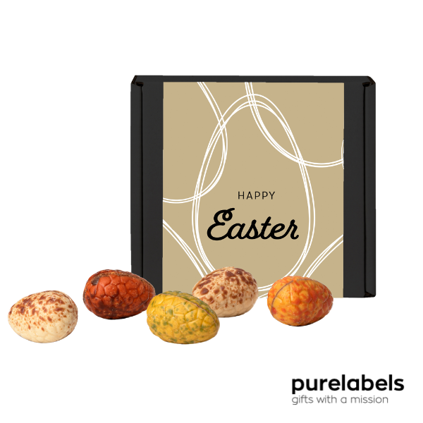 Paasgeschenk personeel en relaties | Ambachtelijke bonbons | Brievenbus cadeau