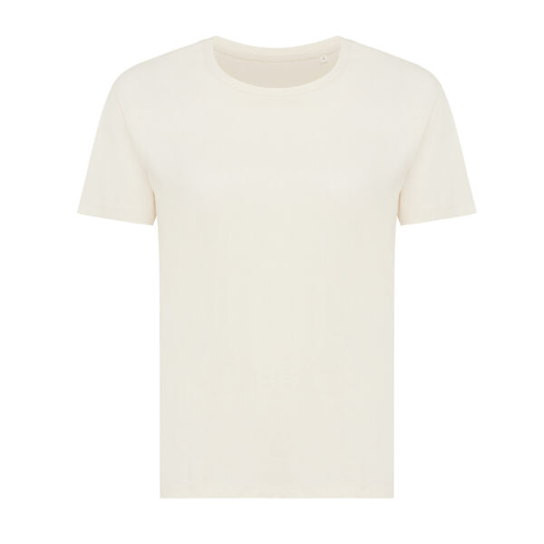 Iqoniq Yala dames lichtgewicht gerecycled katoen t-shirt, natural raw (XL)
