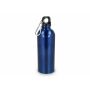 Gerecycled RVS enkelwandige fles met karabijnhaak 500ml - Blauw Gerecycled RVS enkelwandige fles met karabijnhaak 500ml - Blauw