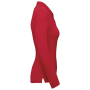 Damespolo lange mouwen Red 3XL