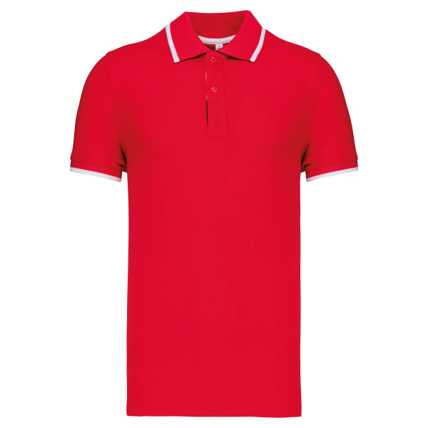 Polo manches courtes homme Red / White / Navy L Polo manches courtes homme Red / White / Navy L