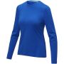 Ponoka biologisch dames t-shirt met lange mouwen - Blauw - XS Ponoka biologisch dames t-shirt met lange mouwen - Blauw - XS