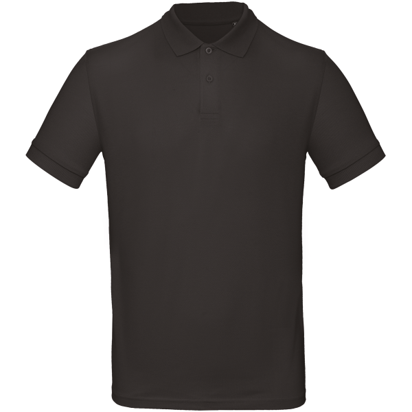 Men's organic polo shirt Black L Men's organic polo shirt Black L
