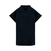 Kinderponcho met capuchon van badstof Navy 10/14 jaar
