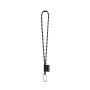 75089. SET Lanyard TUBE Long (Ø 7 mm) met 55 mm D-vormige karabijnhaak en Ø 7 mm veiligheidssluiting