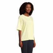 BOXY WOMEN - BOXY OVERSIZE T-SHIRT DAMES - L - Licht Geel