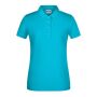 Ladies' Basic Polo turquoise XXL