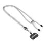 Crossbody, trendy duotone lanyard telefoonhouder van polyester Crossbody, trendy duotone lanyard telefoonhouder van polyester